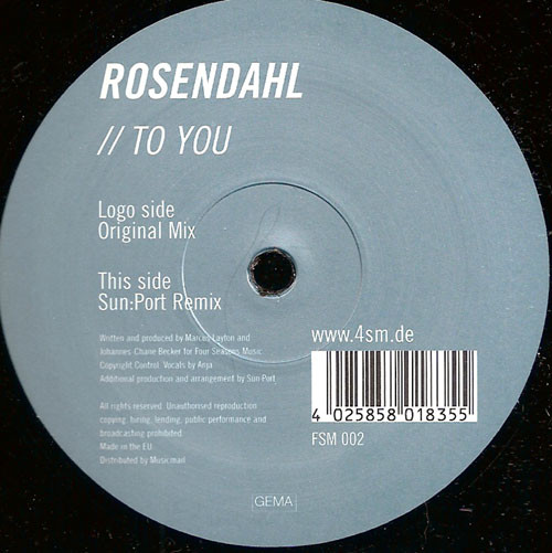 Rosendahl - To You | Four Seasons Music (FSM002)