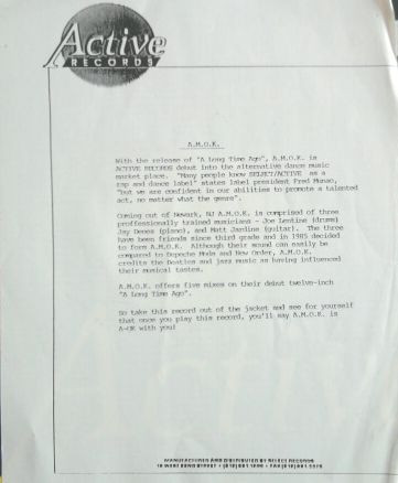 A.M. O.K. - Long Time Ago | Active Records (ACT 3072)