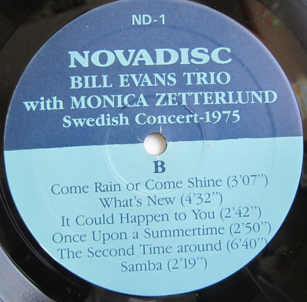 The Bill Evans Trio With Monica Zetterlund - Swedish Concert-1975 | Novadisc (ND-1) - 4