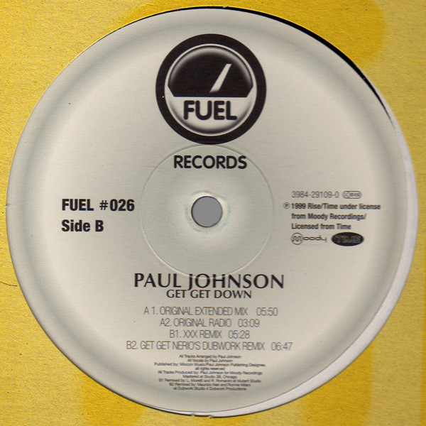 Paul Johnson - Get Get Down | Fuel Records (FUEL #026) - main
