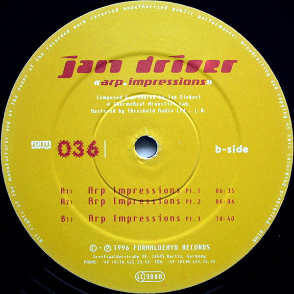 Jan Driver - Arp Impressions | Formaldehyd (form 036) - 4