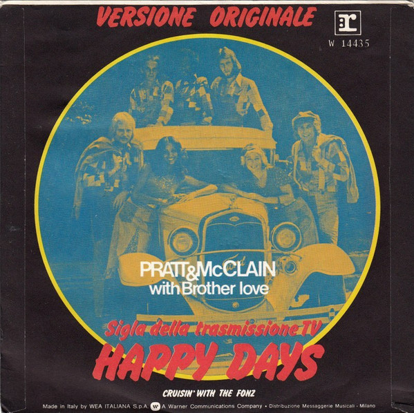 Pratt & McClain With Brotherlove - Happy Days | Reprise Records (W 14435) - 2