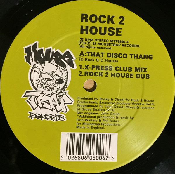 Rock 2 House - That Disco Thang | Mousetrap Records (MTP9306) - main