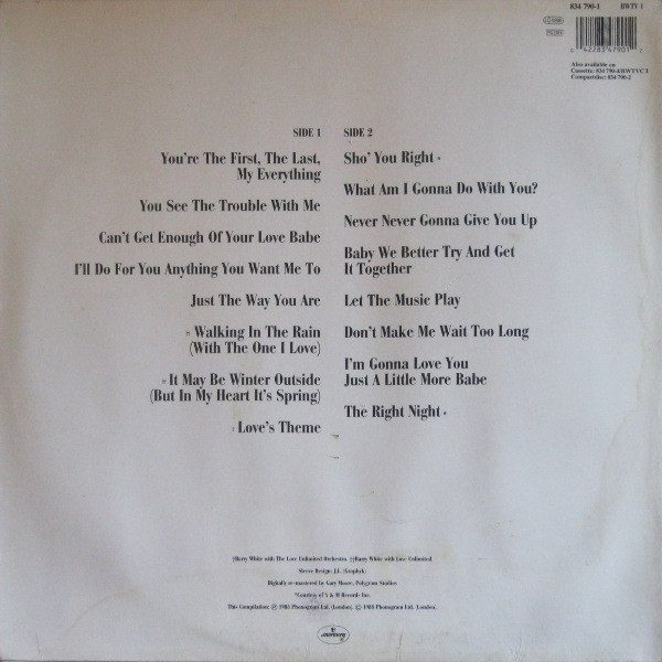 Barry White - The Collection | Mercury (BWTV 1) - 2