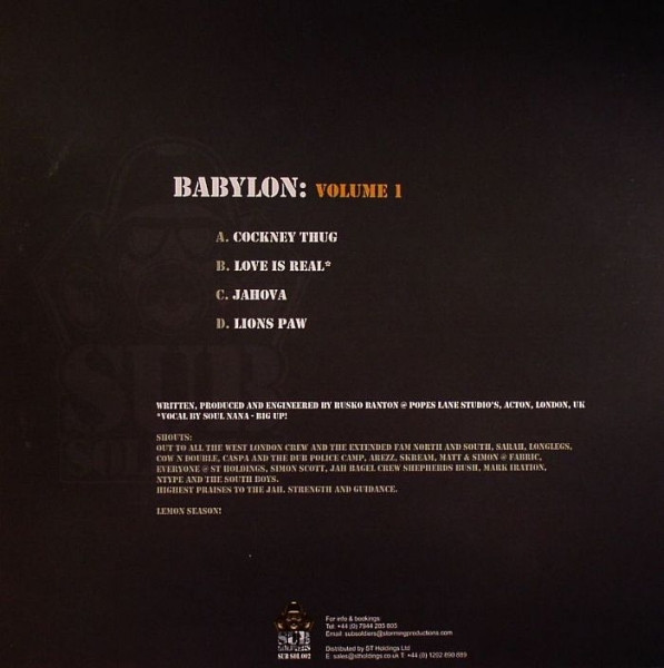 Rusko - Babylon: Volume 1 | Sub Soldiers (SUB SOL 002) - 2