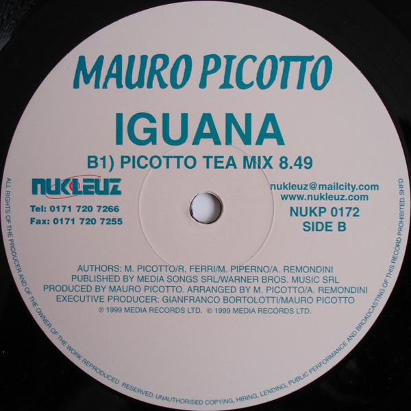 Mauro Picotto - Iguana | Nukleuz (NUK P 0172) - 3