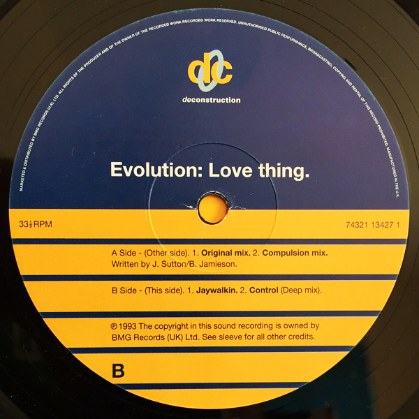 Evolution - Love Thing | Deconstruction (74321 13427 1) - 2