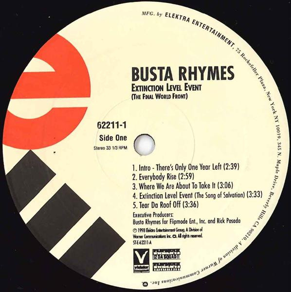 Busta Rhymes - Extinction Level Event - The Final World Front | Elektra (62211-1) - 2
