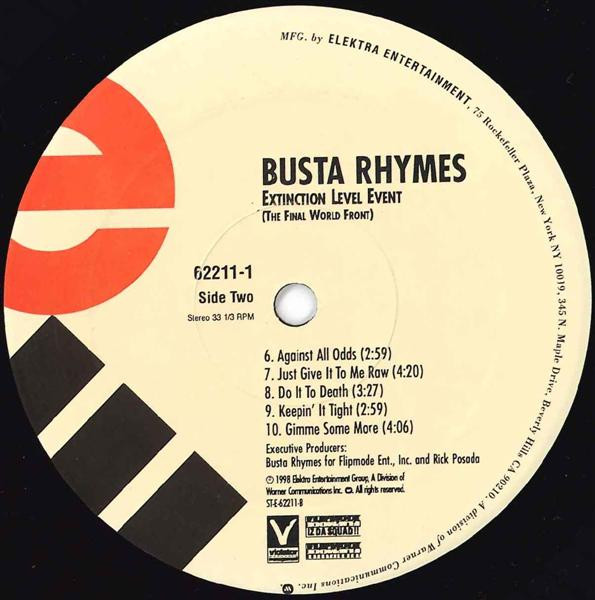 Busta Rhymes - Extinction Level Event - The Final World Front | Elektra (62211-1) - 3