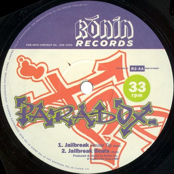 Paradox - Soul Feels Free (Vocal) / Jailbreak (House Tip) | Ronin Records (R2) - 2