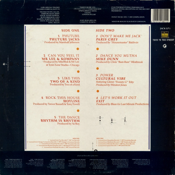 Various - House Trax 1. | Street Sounds (JACK LP 1) - 2