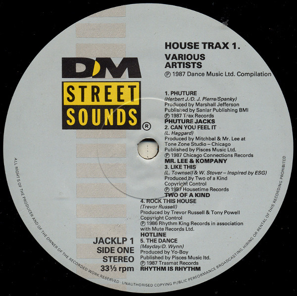 Various - House Trax 1. | Street Sounds (JACK LP 1) - 3