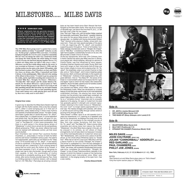 Miles Davis - Milestones | Pan Am Records (9152235) - 4 Miles Davis - Milestones | Pan Am Records (9152235) - 4