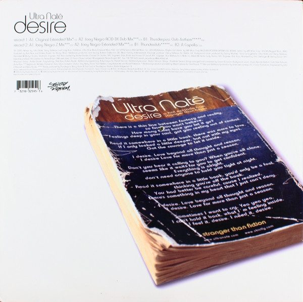 Ultra Naté - Desire | Strictly Rhythm (sr 12595) - 2