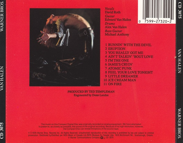 Van Halen - Van Halen | Warner Bros. Records (CD 3075) - 2
