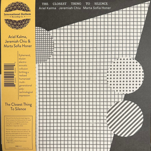 Ariel Kalma  &  Jeremiah Chiu  &  Marta Sofia Honer - The Closest Thing to Silence | International Anthem Recording Company (IARC0077)