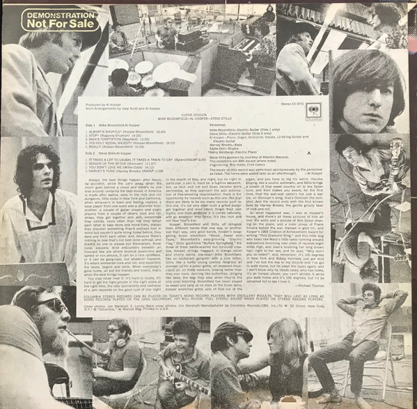 Mike Bloomfield / Al Kooper / Stephen Stills - Super Session | Columbia (CS 9701) - 2