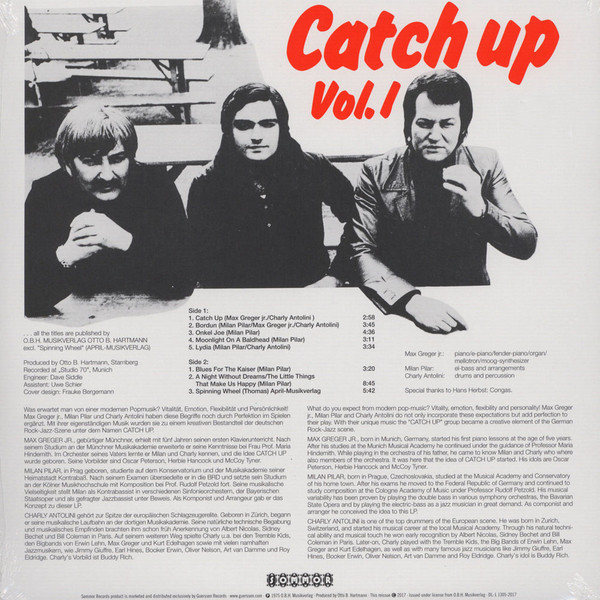 Catch Up - Vol. 1 | Sommor (SOMM039) - 3