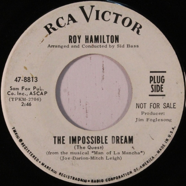 Roy Hamilton - The Impossible Dream (The Quest) / She's Got A Heart | RCA Victor (47-8813) - main