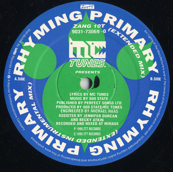 MC Tunes - Primary Rhyming | ZTT (ZANG 10T) - 4