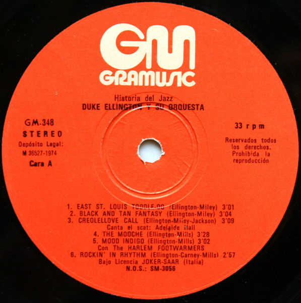 Duke Ellington - Duke Ellington Y Su Orquesta | Gramusic (GM-348) - 3