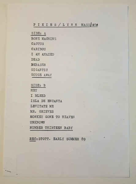 Pixies - Lynn. Mass. A Fantastic Live Act | Not On Label (Pixies) (881967) - 2 Pixies - Lynn. Mass. A Fantastic Live Act | Not On Label (Pixies) (881967) - 2