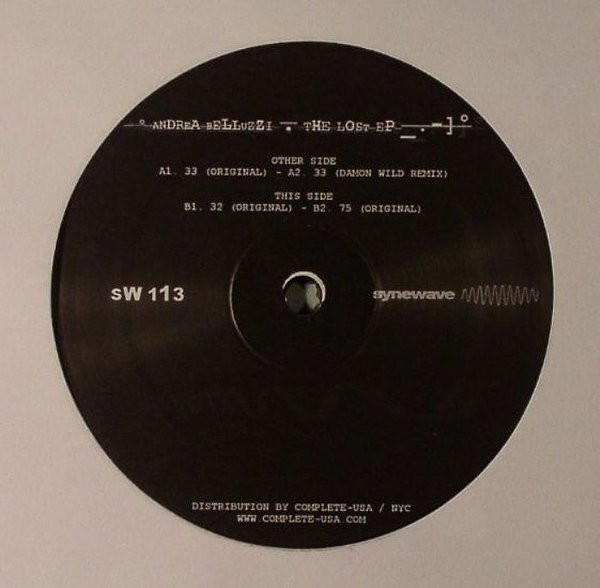 Andrea Belluzzi - The Lost EP | Synewave (SW113) - 2