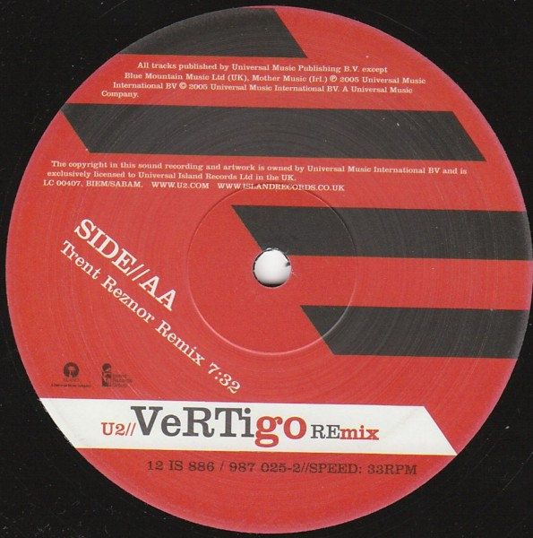 U2 - Vertigo (Remix) | Island Records (12 IS 886) - 2 U2 - Vertigo (Remix) | Island Records (12 IS 886) - 2