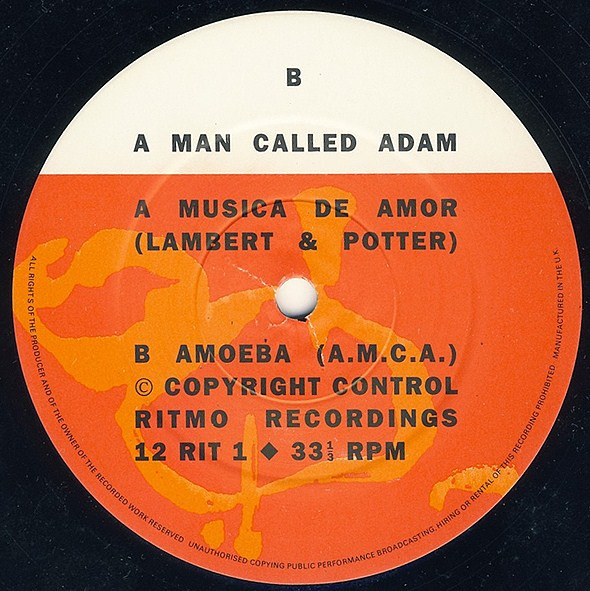 A Man Called Adam - Musica De Amor | Ritmo Recordings (12 RIT 1) - 3
