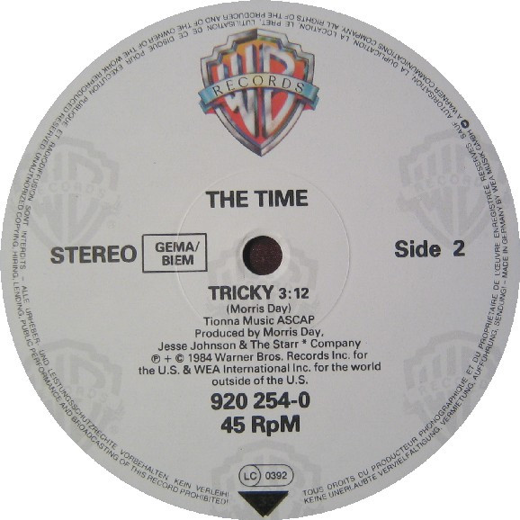 The Time - Jungle Love | Warner Bros. Records (920 254-0) - 4