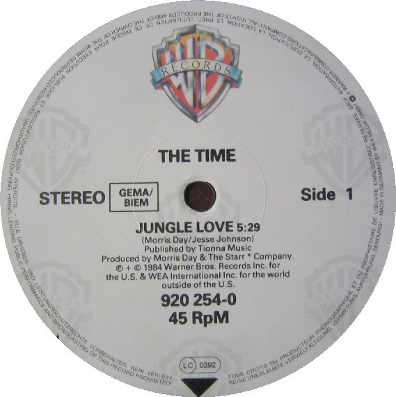 The Time - Jungle Love | Warner Bros. Records (920 254-0) - 3