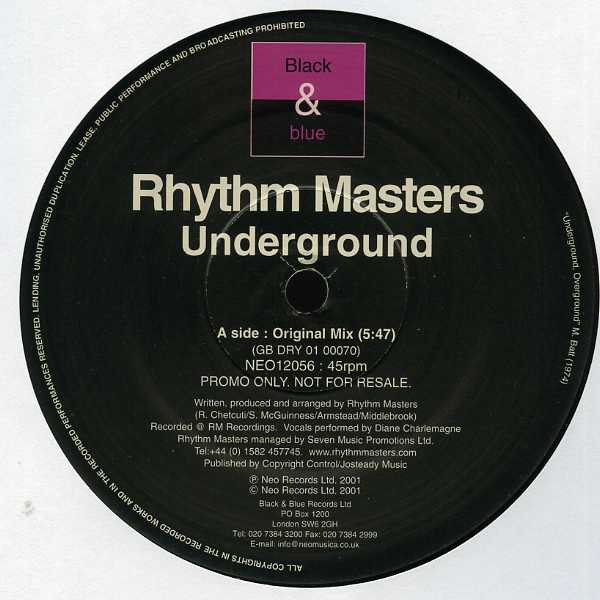 Rhythm Masters - Underground | Black & Blue (NEO12056) - main