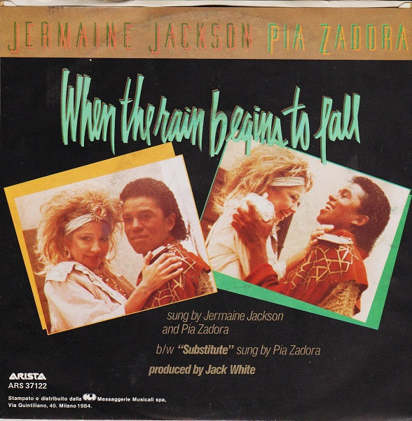 Jermaine Jackson , Pia Zadora - When The Rain Begins To Fall | Arista (ARS 37122) - 2 Jermaine Jackson , Pia Zadora - When The Rain Begins To Fall | Arista (ARS 37122) - 2