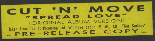 Cut 'N' Move - Spread Love | Soulpower Productions (SPX 006) Cut 'N' Move - Spread Love | Soulpower Productions (SPX 006)