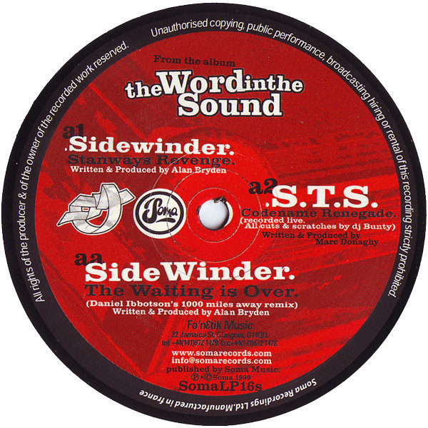 Various - Word In The Sound Sampler | Soma Quality Recordings (SOMA LP 16S)