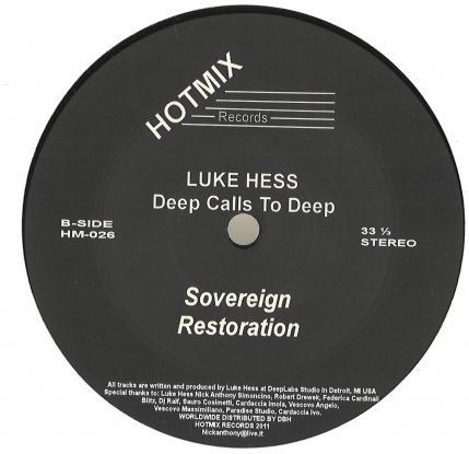 Luke Hess - Deep Calls To Deep | HotMix Records (HM-026) - 2