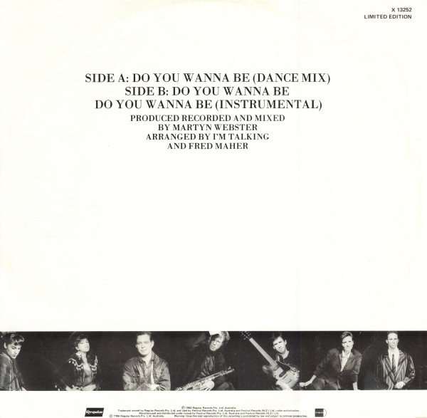 I'm Talking - Do You Wanna Be? | Regular Records (X 13252) - 2