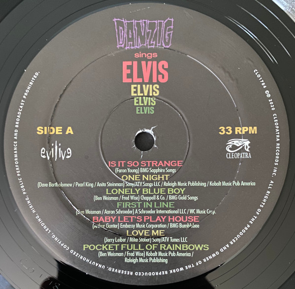 Danzig - Sings Elvis (Limited Edition) [Vinyl] | Cleopatra (CLO1718) - 2