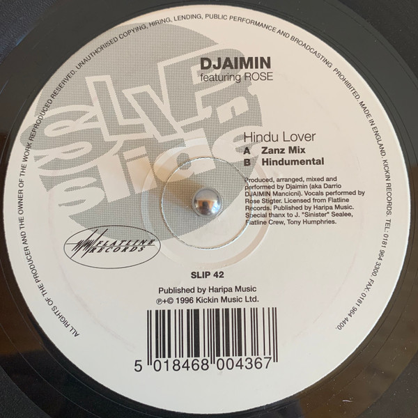 Djaimin  &  Rose - Hindu Lover | Slip 'n' Slide (SLIP 42)