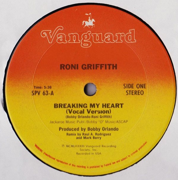 Roni Griffith - Breaking My Heart | Vanguard (SPV 63) Roni Griffith - Breaking My Heart | Vanguard (SPV 63)