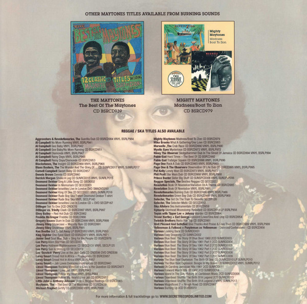 The Maytones - Only Your Picture | Burning Sounds (BSRLP938) The Maytones - Only Your Picture | Burning Sounds (BSRLP938)