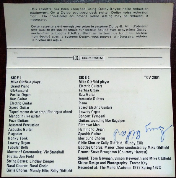 Mike Oldfield - Tubular Bells [Cassette] | Virgin (TCV 2001) - 3