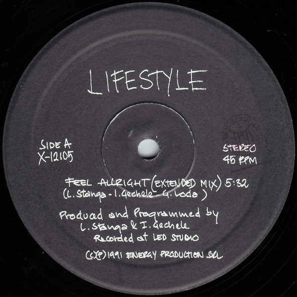 Lifestyle - Feel Allright | X-Energy Records (X-12105) - main Lifestyle - Feel Allright | X-Energy Records (X-12105) - main