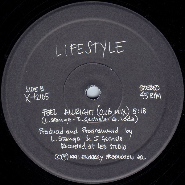 Lifestyle - Feel Allright | X-Energy Records (X-12105) - 2 Lifestyle - Feel Allright | X-Energy Records (X-12105) - 2