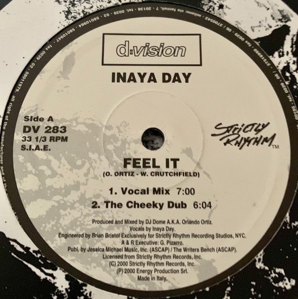 Inaya Day - Feel It | D:vision Records (DV 283) - main