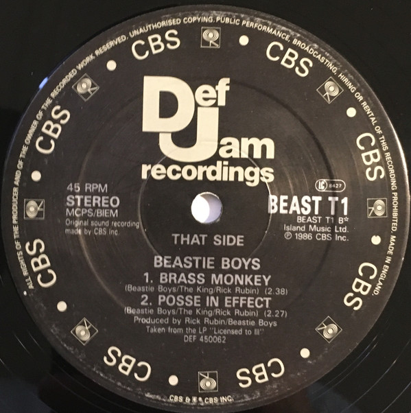 Beastie Boys - No Sleep Till Brooklyn | Def Jam Recordings (BEAST T1) - 4