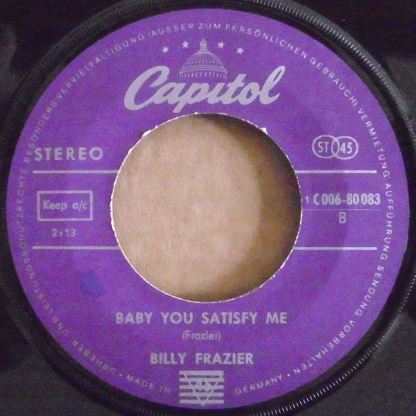 Billy Frazier - Take The Chain Off Your Brain | Capitol Records (1C 006-80 083) - 4