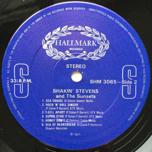 Shakin' Stevens And The Sunsets - Shakin' Stevens And The Sunsets | Hallmark Records (SHM 3065) - 4 Shakin' Stevens And The Sunsets - Shakin' Stevens And The Sunsets | Hallmark Records (SHM 3065) - 4