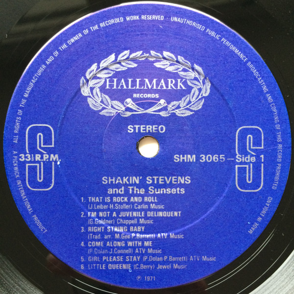 Shakin' Stevens And The Sunsets - Shakin' Stevens And The Sunsets | Hallmark Records (SHM 3065) - 3 Shakin' Stevens And The Sunsets - Shakin' Stevens And The Sunsets | Hallmark Records (SHM 3065) - 3
