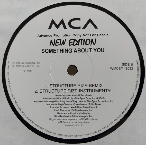 New Edition - Something About You | MCA Records (WMCST 48032)